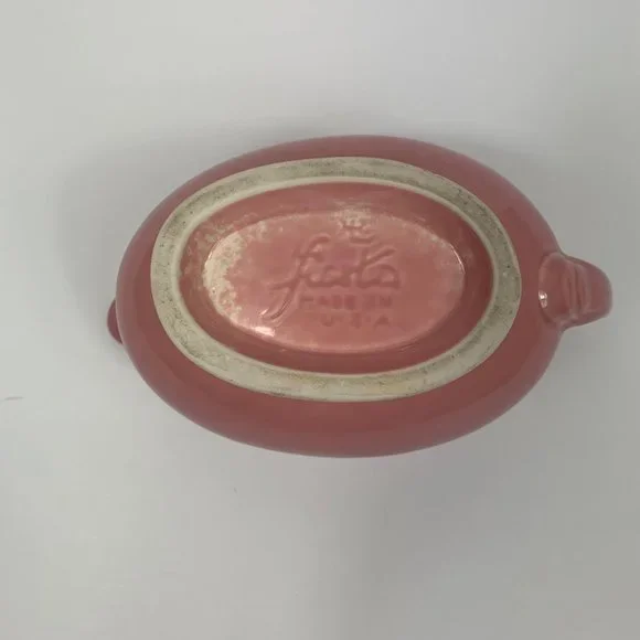Fiestaware Rose Pink Gravy Boat Homer Laughlin USA - Picture 8 of 8